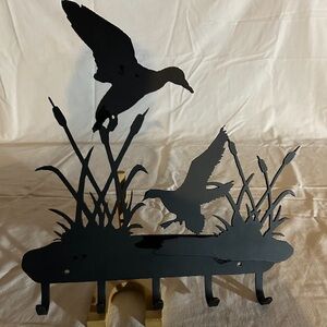 Black Metal Bird Wall Decor